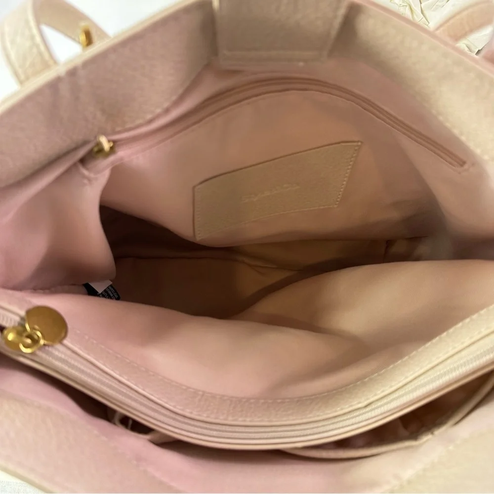 NEW WOMEN’S Style & Co Alabaster Whipstitch Braided Front Tote